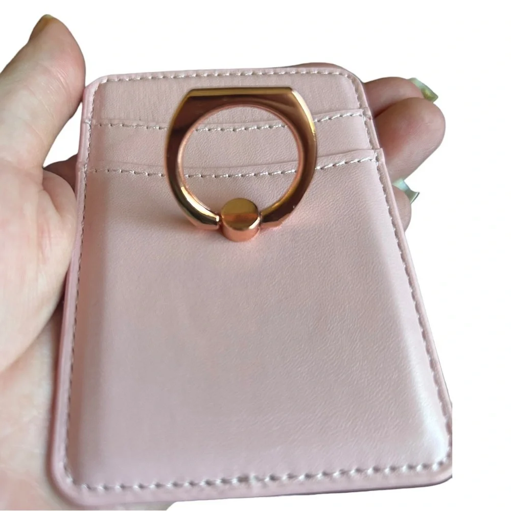 Collection Eighteen Magnetic Card Holder with Phone Case in Pink
